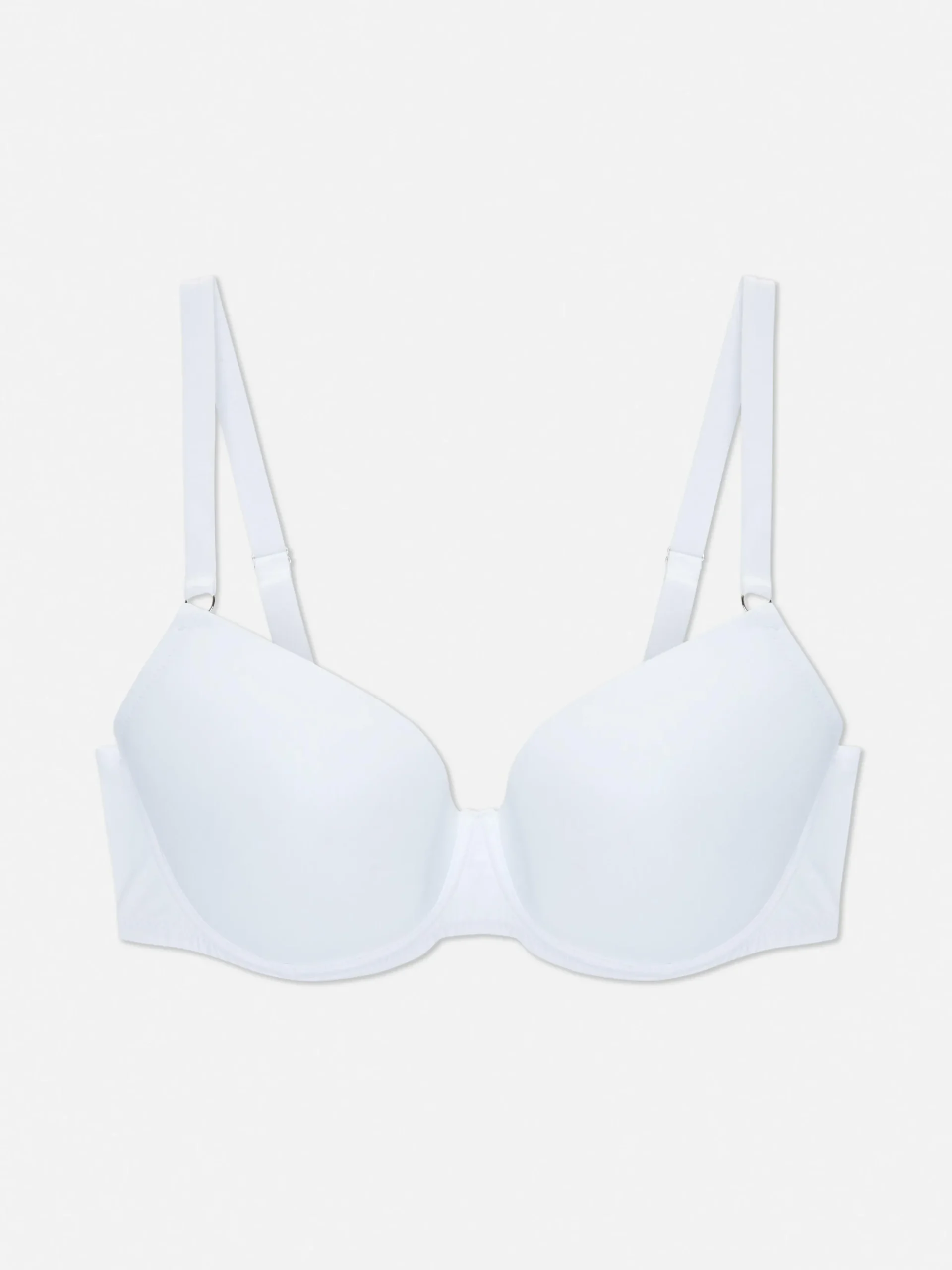 Bhs|Primark Gepolsterter T-Shirt-BH Mit Bügel Und Körbchen In Körbchengröße D–G Weiß