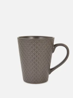 Tassen Und Becher|Primark Geprägte Frühstückstasse Grau