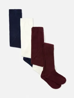 Socken Und Strumpfhosen|Primark Gerippte Basic-Strumpfhosen, 3er-Pack Marineblau
