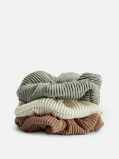 Haarschmuck|Primark Gerippte Haargummis, 3er-Pack Grün