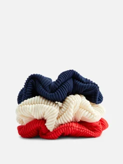 Haarschmuck|Primark Gerippte Haargummis, 3er-Pack Rot