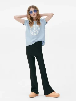 Hosen Und Leggings|Primark Gerippte Hose Mit Schlag Schwarz