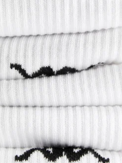 Socken|Primark Gerippte „Kappa X “ Crew-Socken, 3er-Pack Weiß