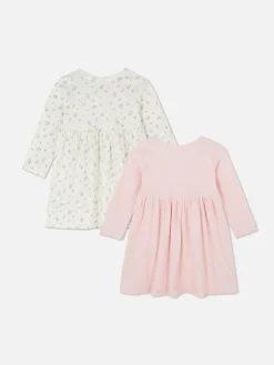 Kleider Und Röcke|Primark Gerippte, Langärmelige Kleider, 2er-Pack Multi