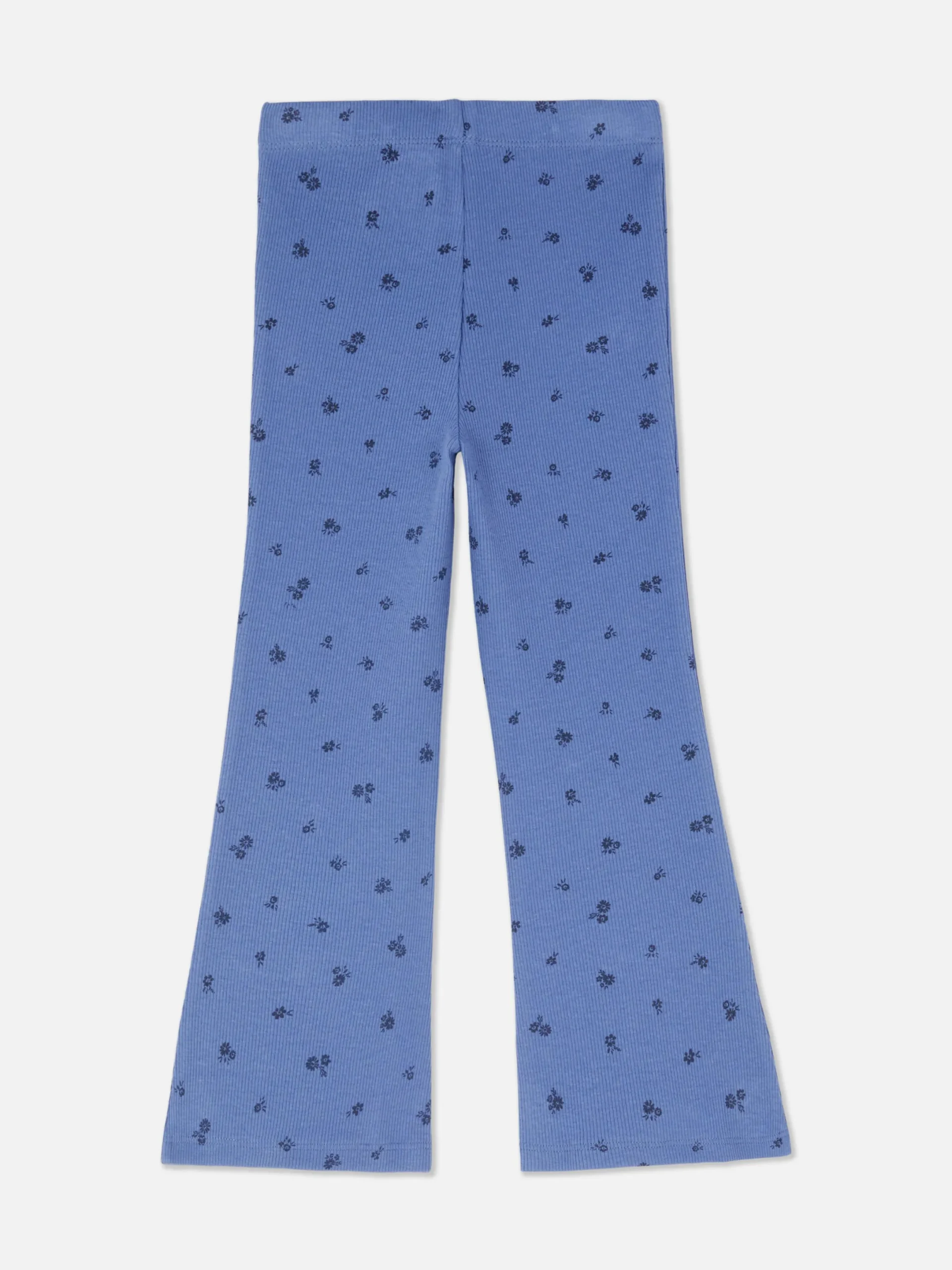 Jogginghosen|Primark Gerippte Leggings Mit Ausgestelltem Bein Blau