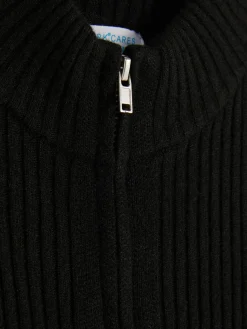 Pullover Und Cardigans|Primark Gerippter Cardigan Mit Reißverschluss Schwarz