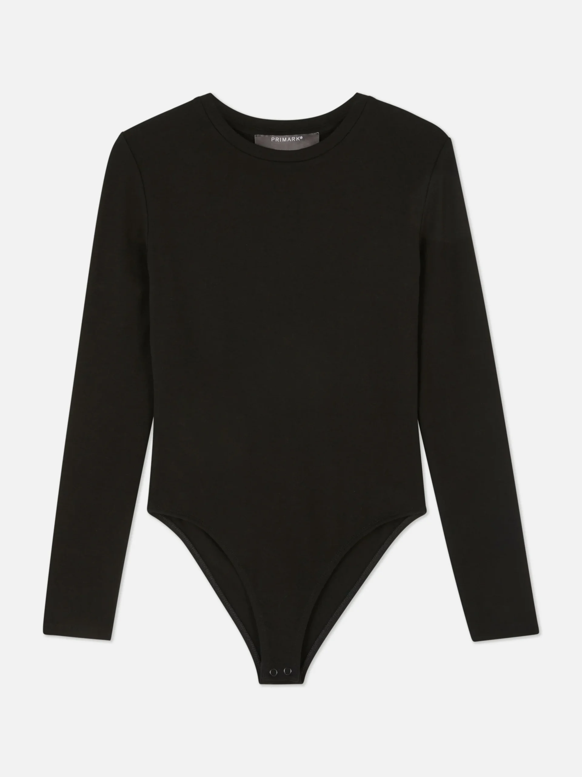 Tops Und T-Shirts|Primark Gerippter Langarm-Body Schwarz
