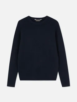 Pullover Und Cardigans|Primark Gerippter Pullover Mit Rundhalsausschnitt Marineblau