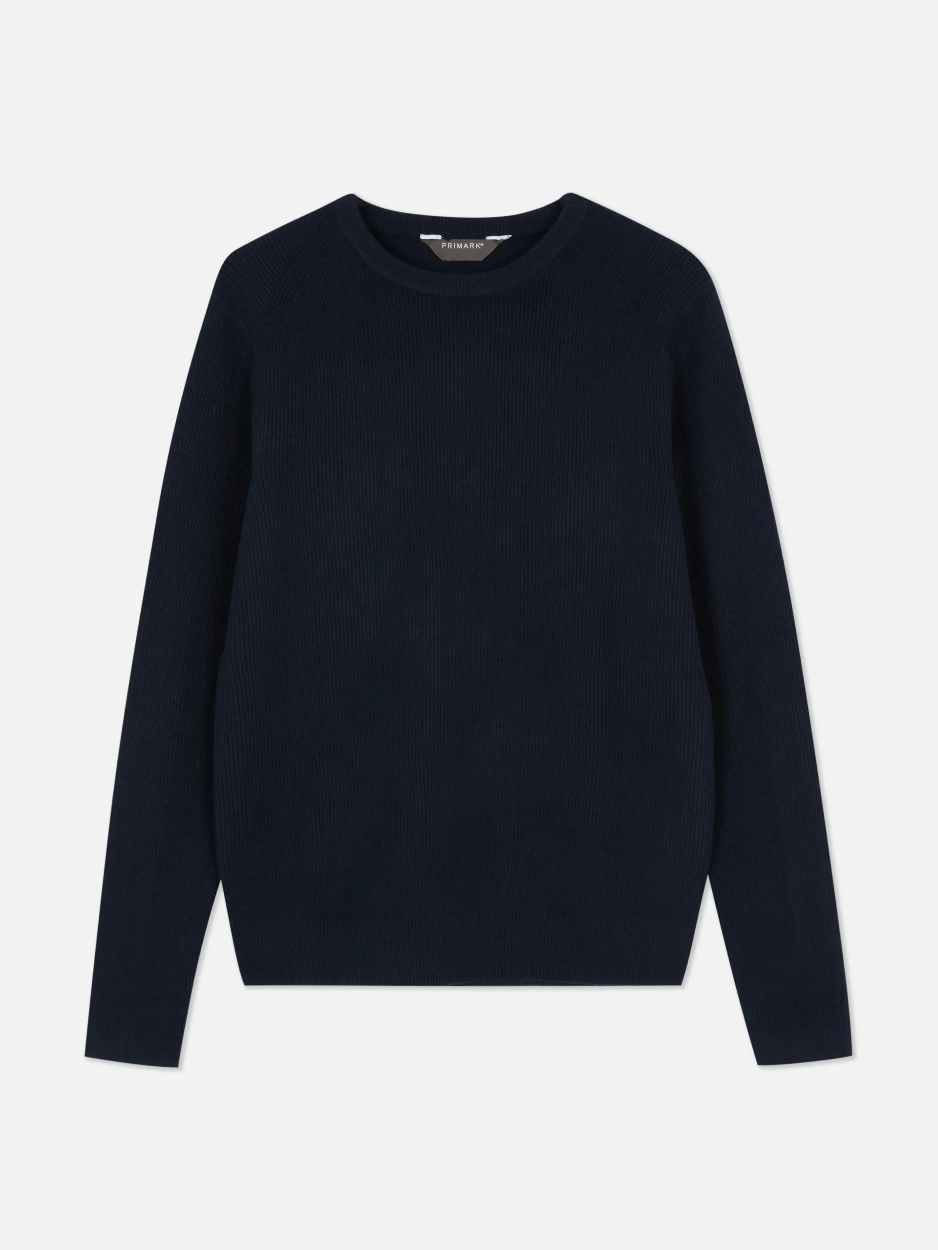 Pullover Und Cardigans|Primark Gerippter Pullover Mit Rundhalsausschnitt Marineblau