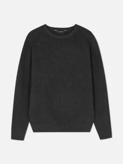 Pullover Und Cardigans|Primark Gerippter Pullover Mit Rundhalsausschnitt Anthrazitfarben