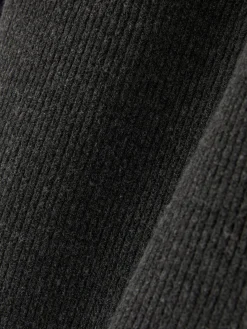 Pullover Und Cardigans|Primark Gerippter Pullover Mit Rundhalsausschnitt Anthrazitfarben