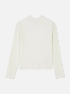 Pullover Und Cardigans|Primark Gerippter Rollkragenpullover Ecrufarben