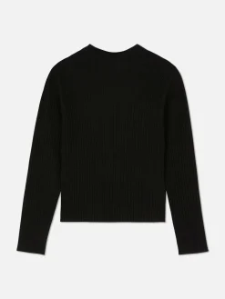 Pullover Und Cardigans|Primark Gerippter Rollkragenpullover Schwarz