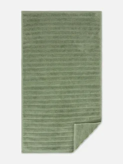 Handtücher|Primark Geripptes Handtuch Grün