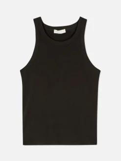 Tops Und T-Shirts|Primark Geripptes Trägertop Mit Racerback Schwarz