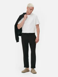 Tops Und T-Shirts|Primark Geripptes T-Shirt Aus Ottoman Weiß
