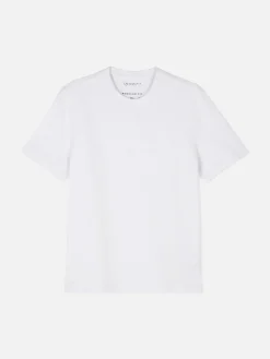 Tops Und T-Shirts|Primark Geripptes T-Shirt Aus Ottoman Weiß