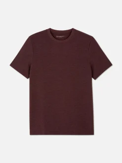 Tops Und T-Shirts|Primark Geripptes T-Shirt Aus Ottoman Burgunderrot