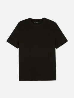 Tops Und T-Shirts|Primark Geripptes T-Shirt Aus Ottoman Schwarz