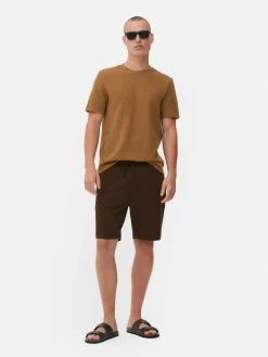 Tops Und T-Shirts|Primark Geripptes T-Shirt Aus Ottoman Braun