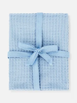 Geschirr|Primark Geschirrtücher Mit Waffelmuster, 4er-Pack Blau