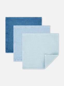 Geschirr|Primark Geschirrtücher Mit Waffelstruktur, 3er-Pack Blau
