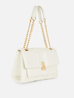 Taschen Und Portemonnaies|Primark Gesteppte Schultertasche Mit Überschlag Ecrufarben