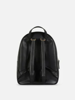 Taschen Und Portemonnaies|Primark Gesteppter Kunstlederrucksack Schwarz
