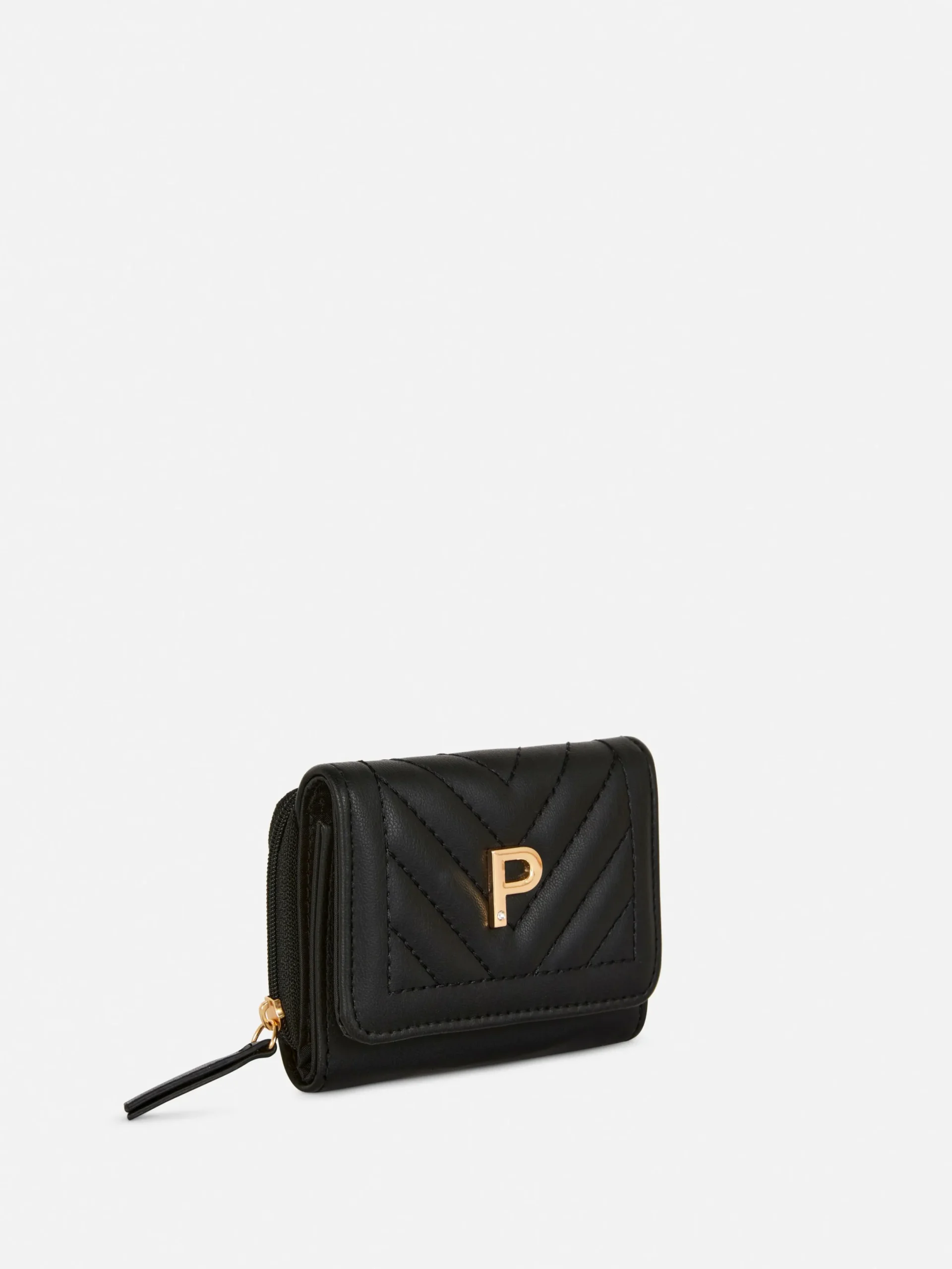 Taschen Und Portemonnaies|Primark Gestepptes Portemonnaie Mit Initiale Schwarz