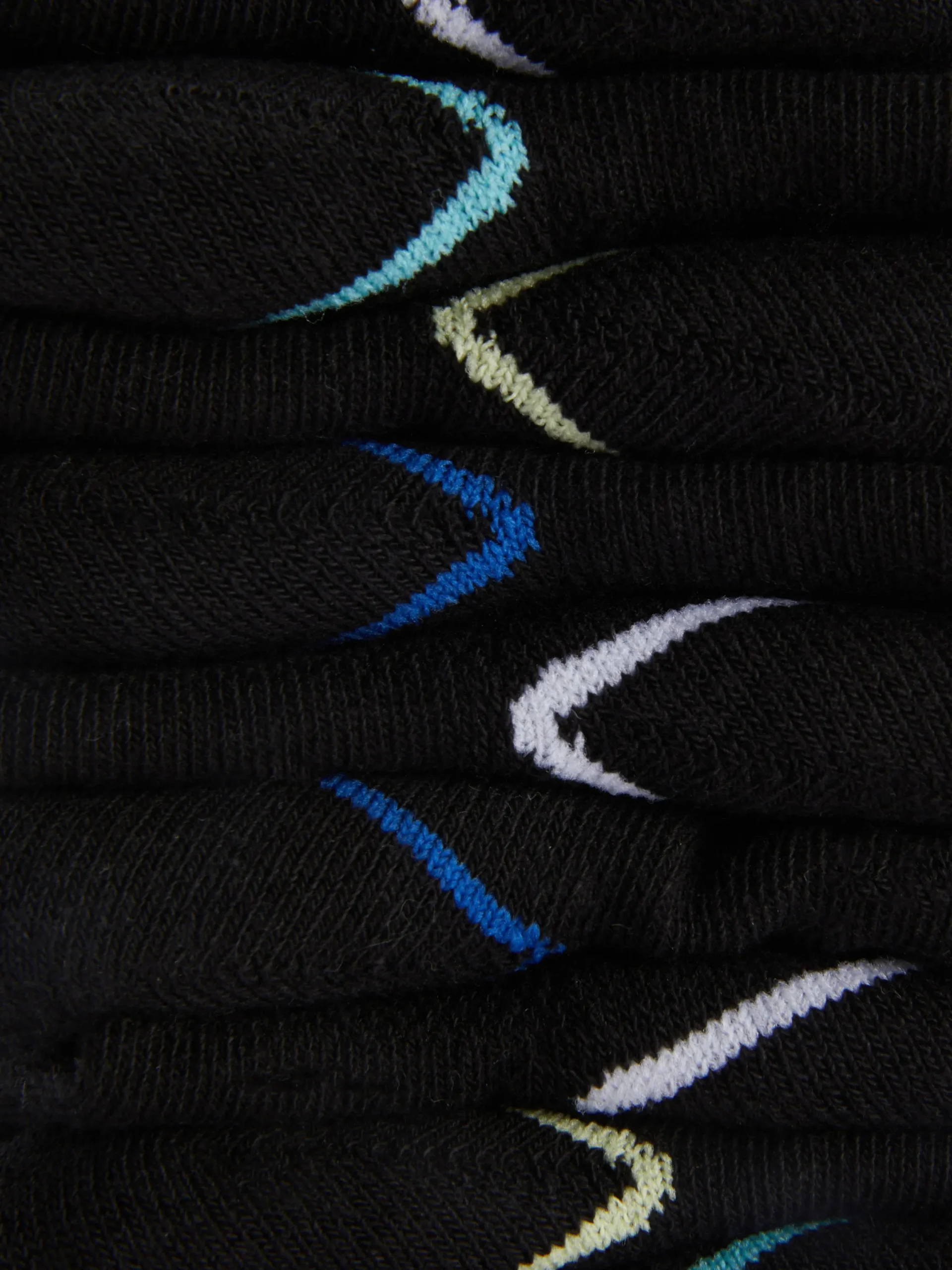 Socken|Primark Gestreifte Söckchen, 5er-Pack Schwarz