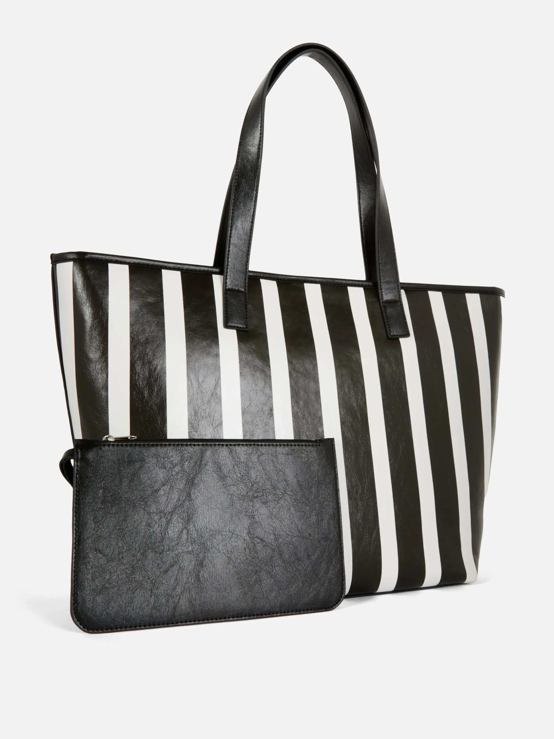 Taschen Und Portemonnaies|Primark Gestreifte Tote Tasche Schwarz/Weiß