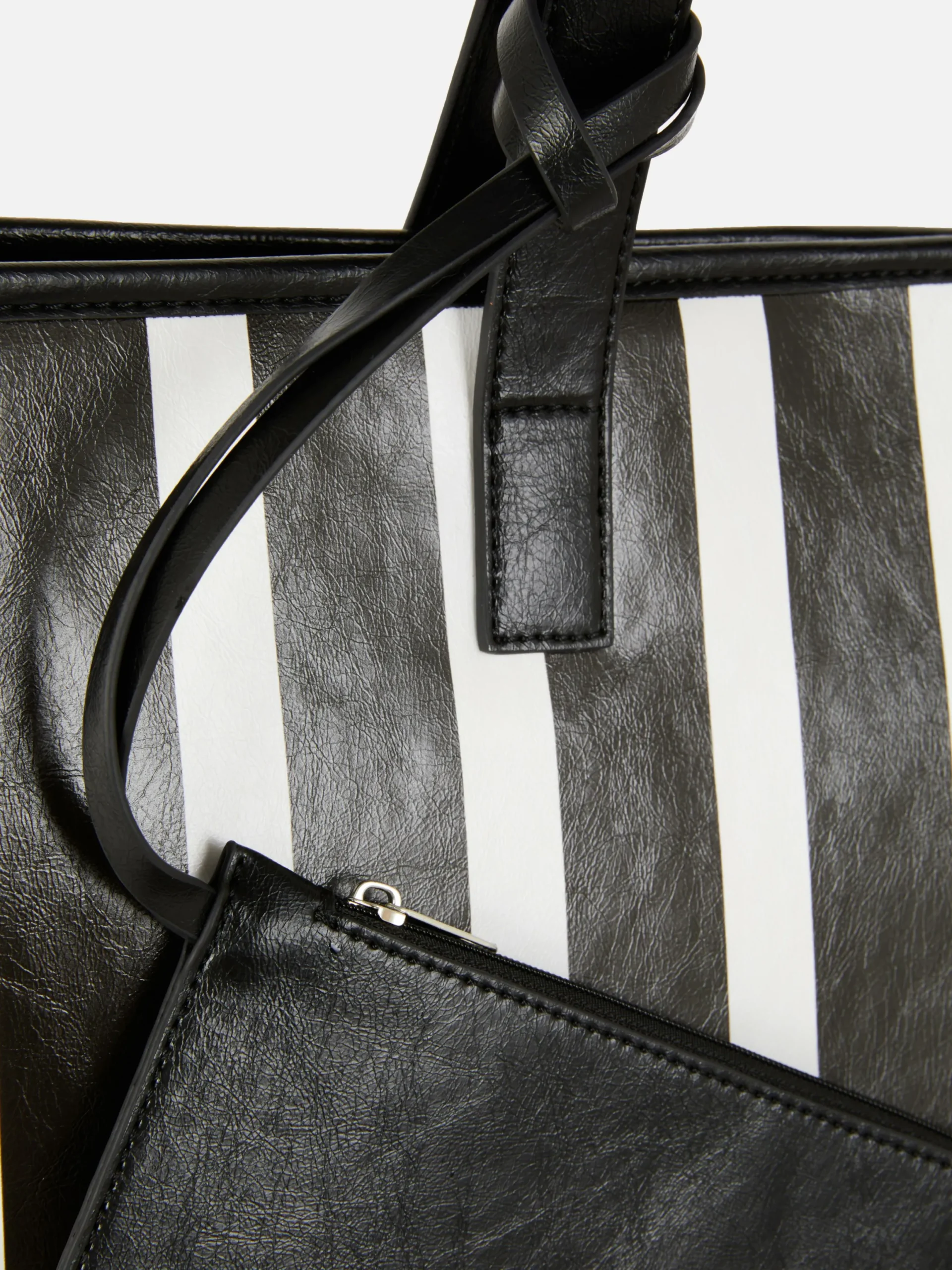 Taschen Und Portemonnaies|Primark Gestreifte Tote Tasche Schwarz/Weiß