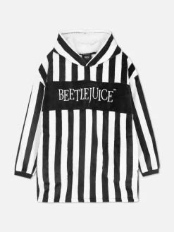 Beetlejuice|Halloween Alle|Primark Gestreifter „Beetlejuice“ Snuddie Für Damen Schwarz