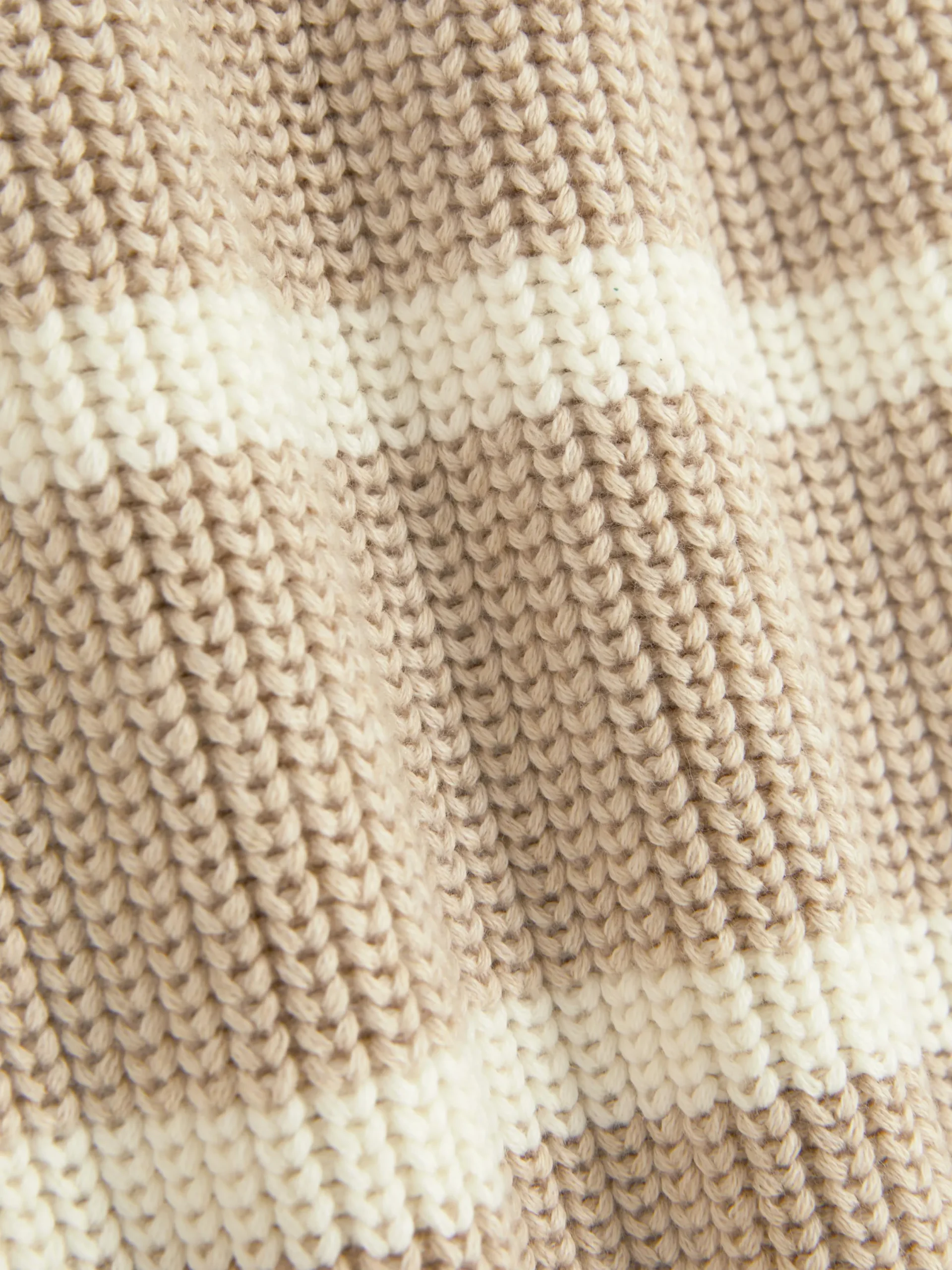 Pullover Und Cardigans|Primark Gestreifter Pullover Mit Trichterkragen Steinfarben