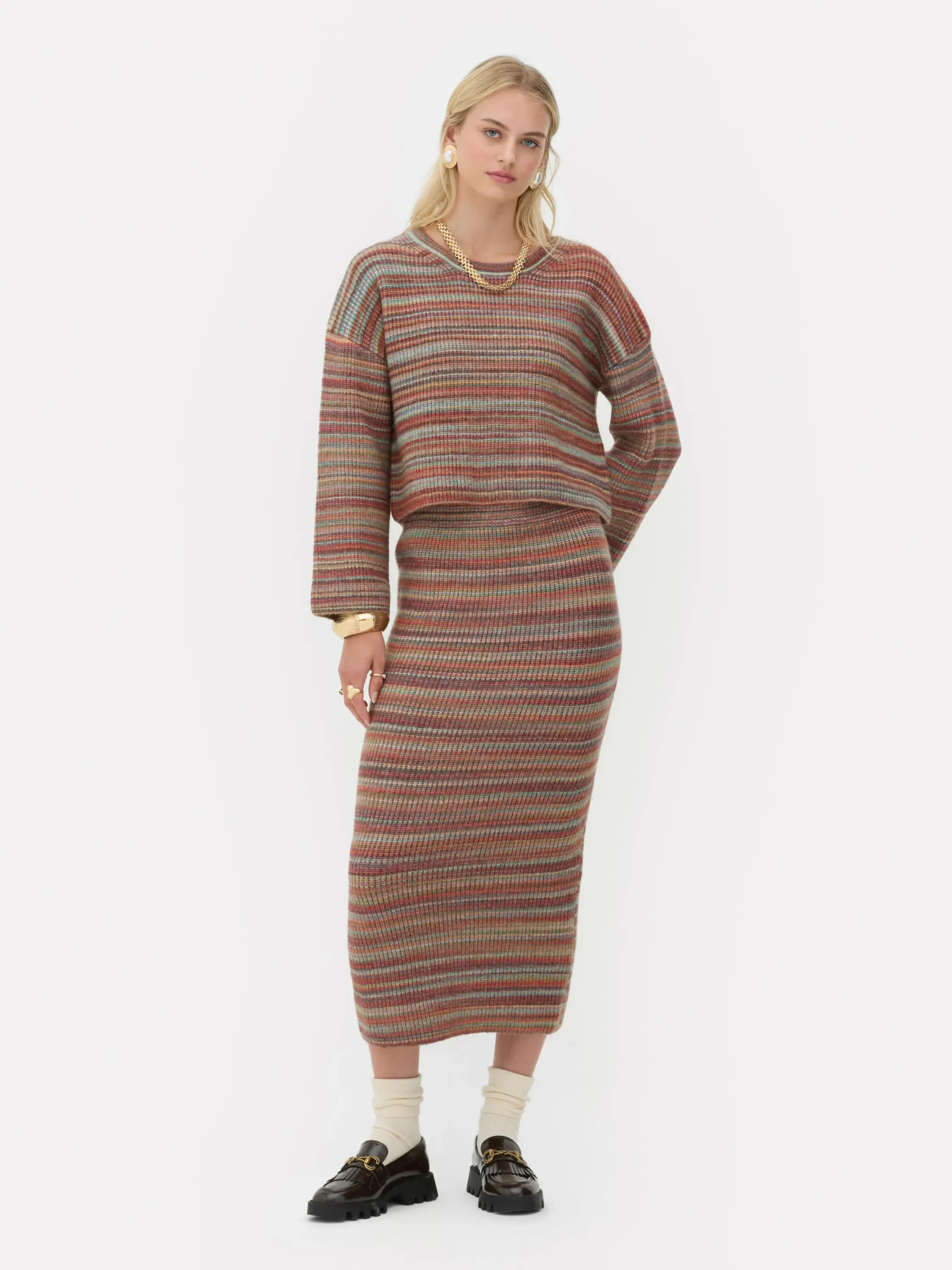 Pullover Und Cardigans|Primark Gestreifter „Rita Ora“ Strickpullover Zum Kombinieren Multi