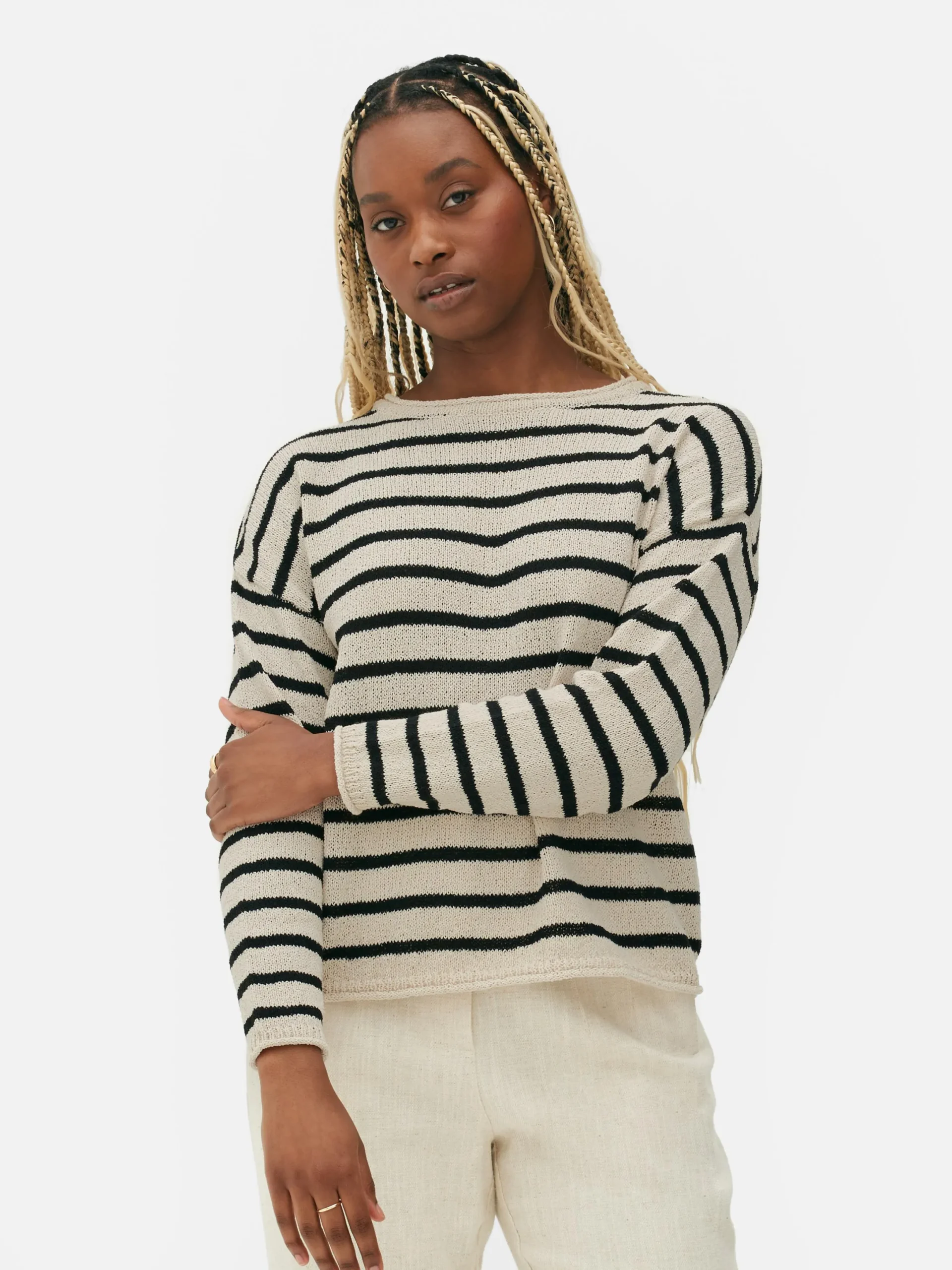Pullover Und Cardigans|Primark Gestreifter Strickpullover Multi