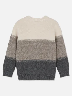 Pullover Und Cardigans|Primark Gestreifter Strickpullover Steinfarben