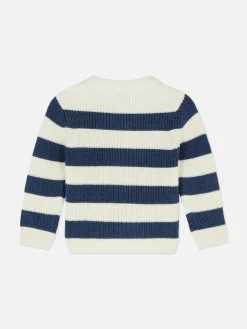 Pullover Und Cardigans|Primark Gestreifter Strickpullover Marineblau
