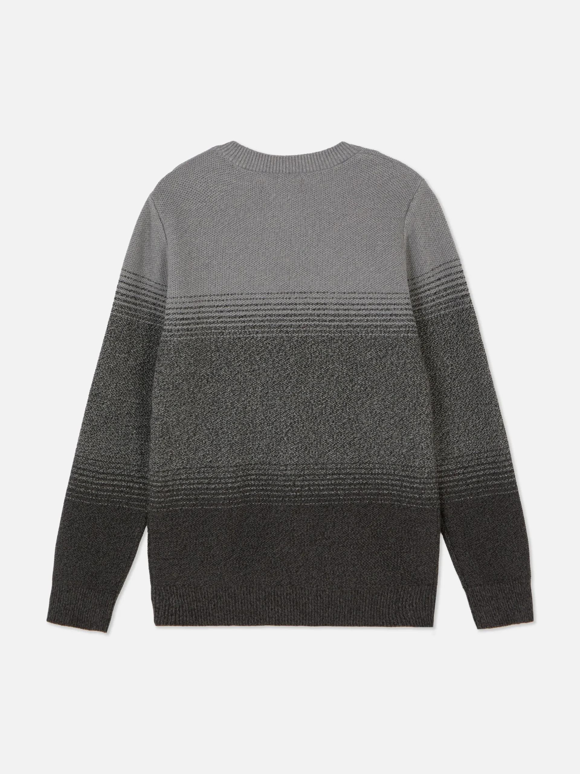 Pullover Und Cardigans|Primark Gestreifter, Strukturierter Strickpullover Anthrazitfarben