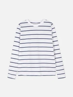 Tops Und T-Shirts|Primark Gestreiftes Langarmtop Marineblau