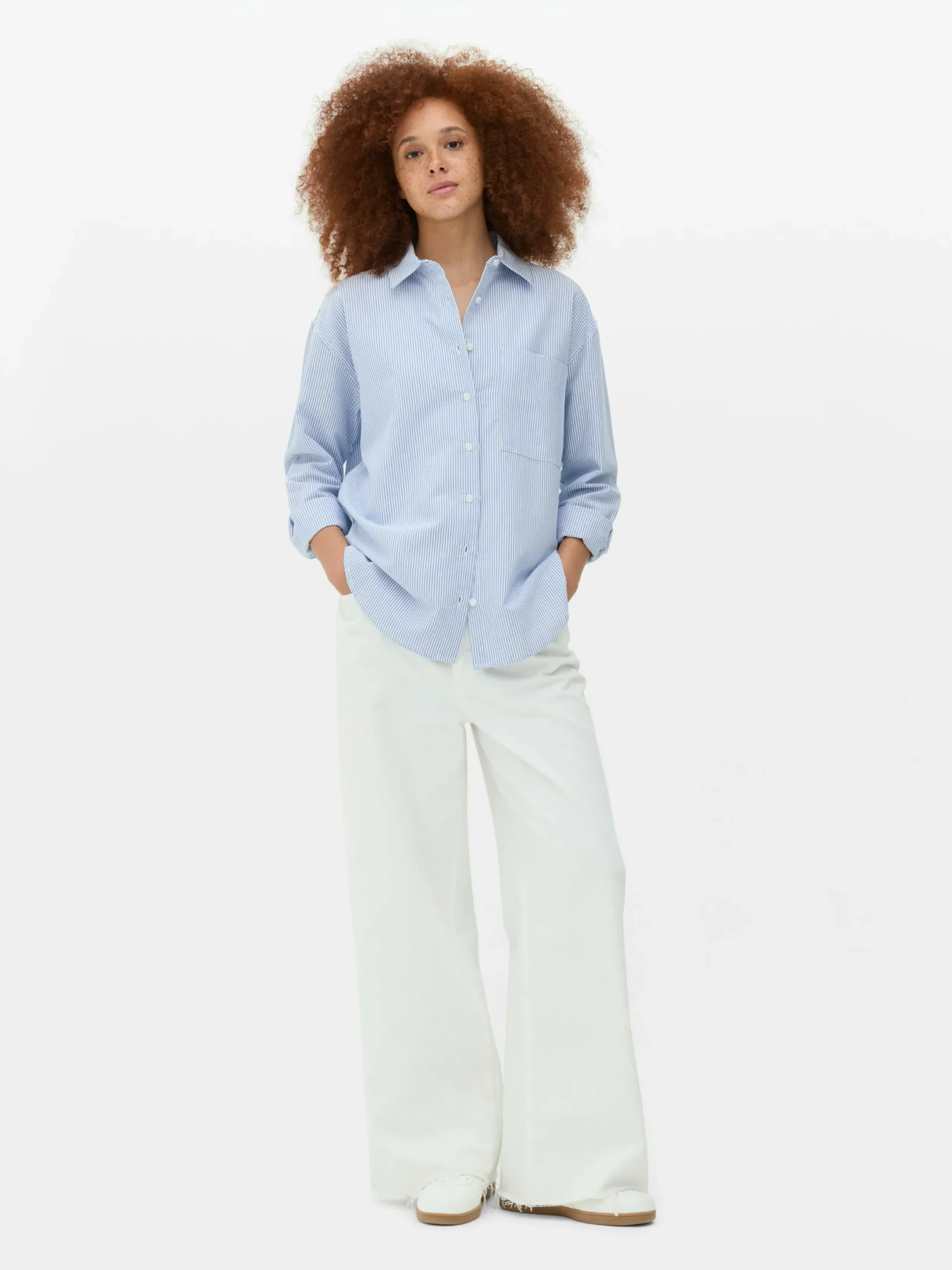 Blusen|Primark Gestreiftes Oxford-Hemd Multi