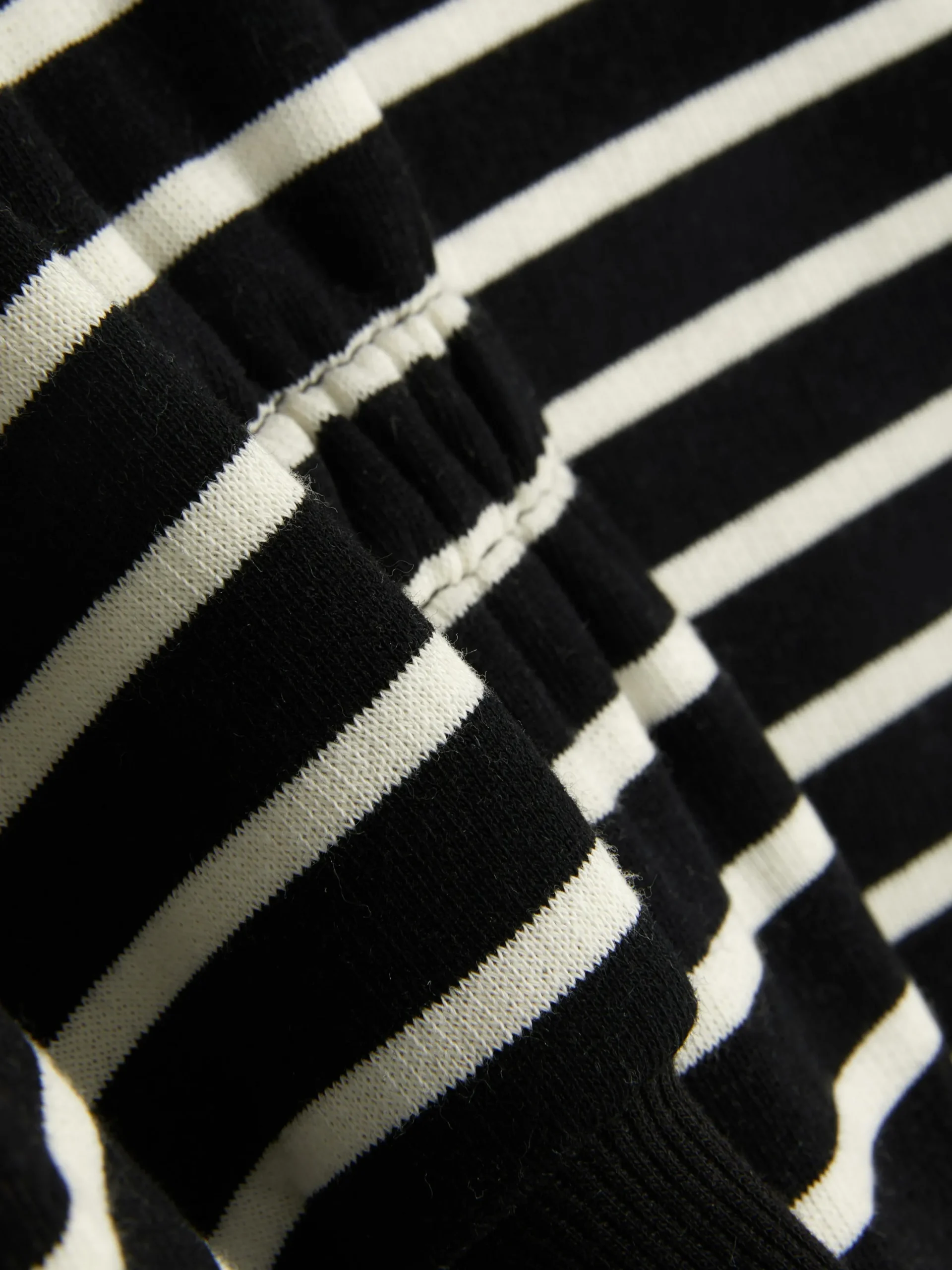 Kleider|Primark Gestreiftes Sweatshirtkleid Schwarz