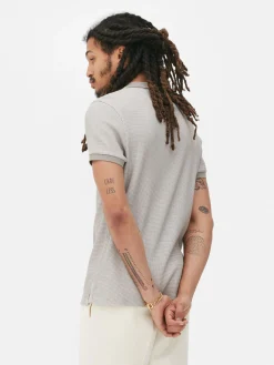Tops Und T-Shirts|Primark Gestricktes T-Shirt Mit Reverskragen Grau meliert