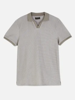 Tops Und T-Shirts|Primark Gestricktes T-Shirt Mit Reverskragen Grau meliert