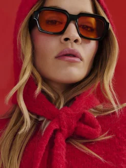 Sonnenbrillen|Primark Getönte „Rita Ora“ Sonnenbrille Im Retro-Stil Orange