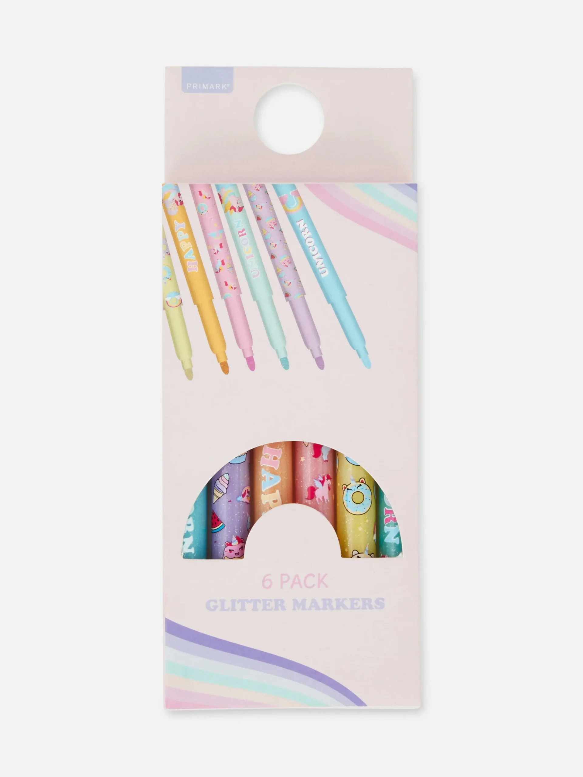 Basteln Und Handarbeiten|Primark Glitzer-Filzstifte, 6er-Pack Hellblau