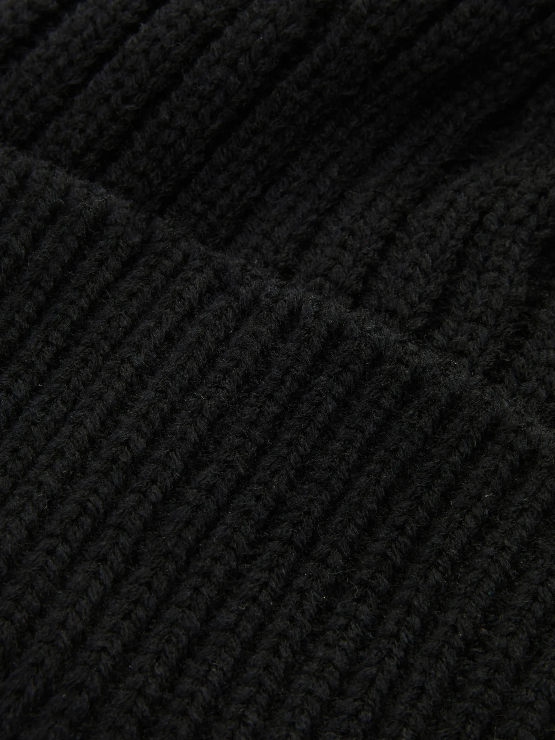 Mützen, Handschuhe Und Schals|Primark Grob Gerippte Beanie Schwarz