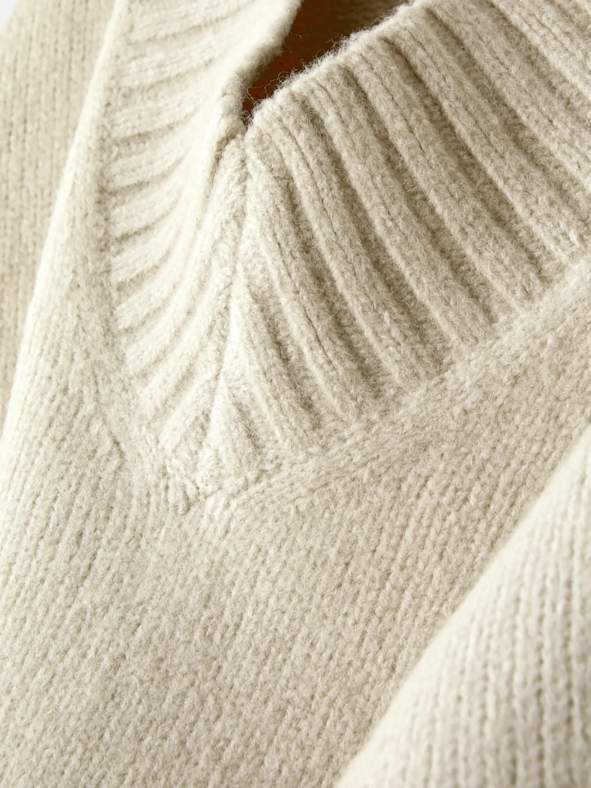 Pullover Und Cardigans|Primark Grober Strickpullover Mit V-Ausschnitt Hellbeige