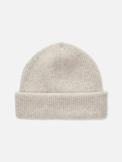 Mützen, Handschuhe Und Schals|Primark Grobstrick-Beanie Mit Umschlag Hellbeige