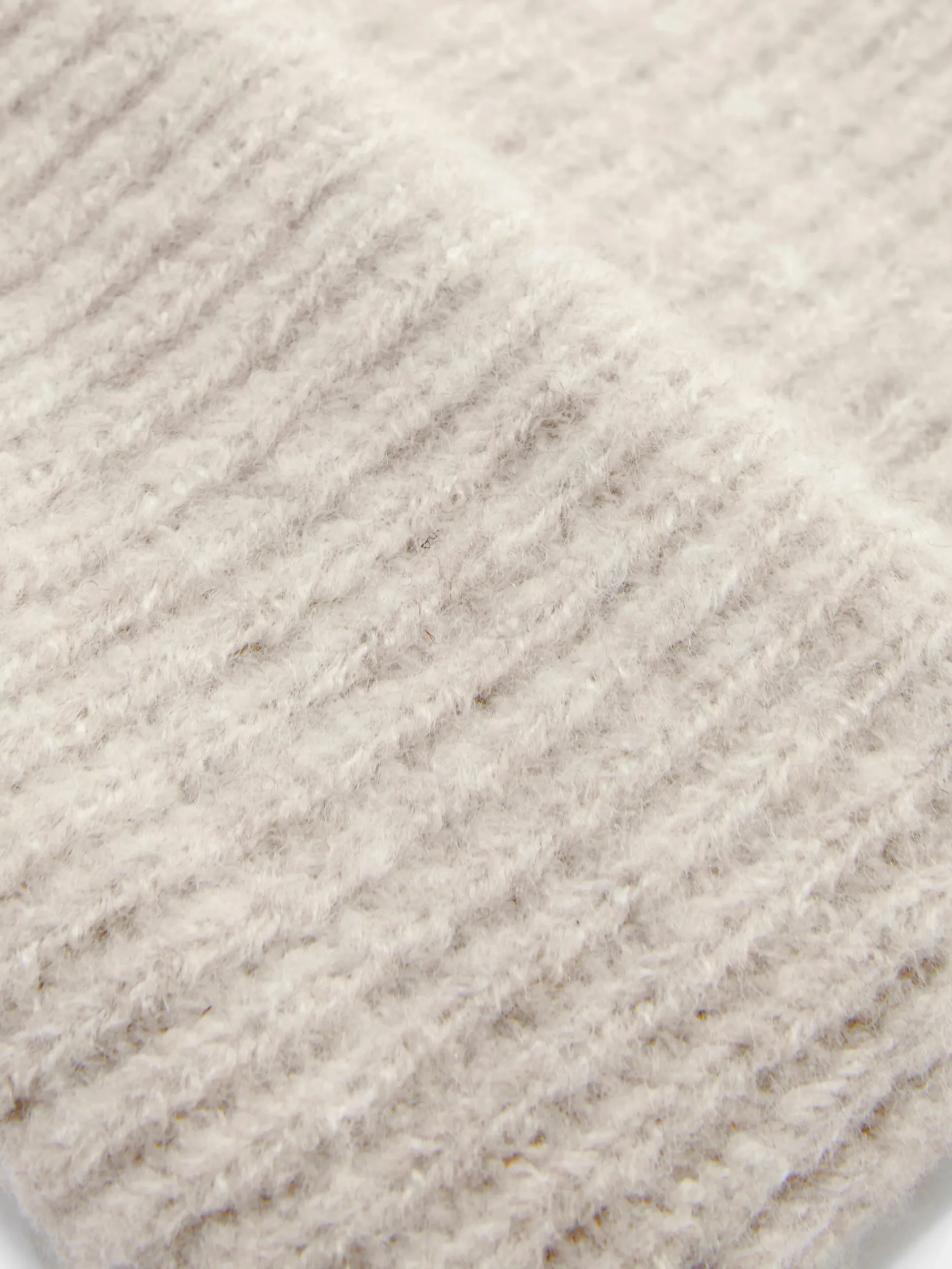 Mützen, Handschuhe Und Schals|Primark Grobstrick-Beanie Mit Umschlag Hellbeige
